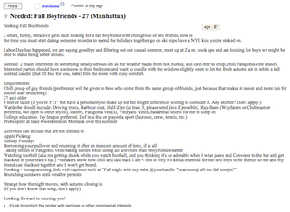 Illustration for article titled Women Prep for Autumn with Craigslist Ad Seeking 'Fall Boyfriends'